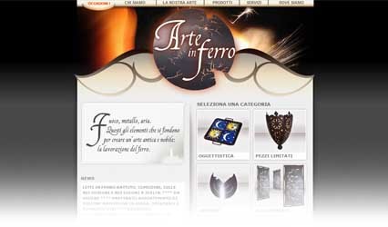 collegamento al sito di arte in Ferro - Apre una nuova finestra
