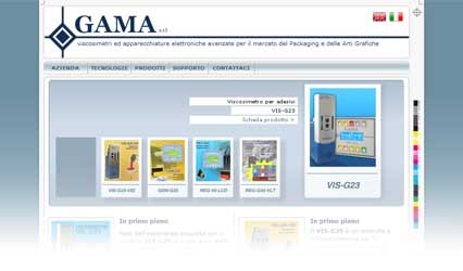 Home page del sito www.gamasas.com - Apre una nuova finestra