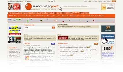 Home Page di Webmasterpoint.org - Apre una nuova finestra